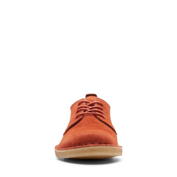 Clarks Womens Desert London Flat Shoes Orange | CA-6097285